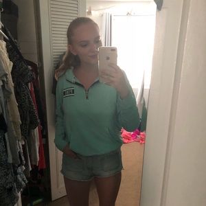 PINK 1/4 zip Sweatshirt